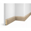 Плинтус МДФ Cosca decor WP07 Ясень Тирамису экошпон 80x16x2400мм
