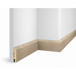 Плинтус МДФ Cosca decor WP07 Ясень Тирамису экошпон 80x16x2400мм
