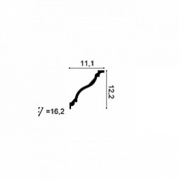 Карниз под покраску Orac Decor C333(F) 122x111x2000мм