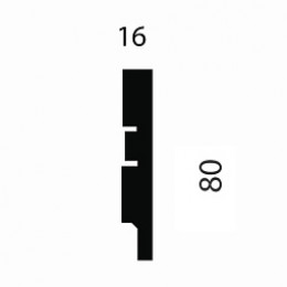 Плинтус МДФ под покраску Cosca decor AP79 80x16x2400мм