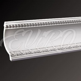 Карниз гипсовый EViRO Модель 40 с орнаментом 115x129x1000мм