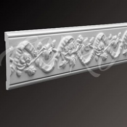 Молдинг гипсовый EViRO Модель 4 с орнаментом 105x20x1000мм