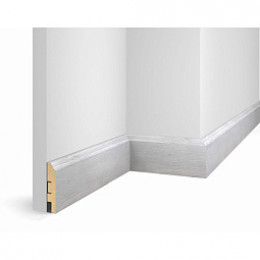 Плинтус МДФ Cosca decor WP07 Дуб Серый экошпон 80x16x2400мм