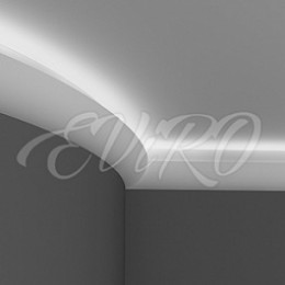 Карниз гипсовый EViRO Модель 6 под LED 55x57x1000мм