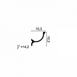 Карниз под покраску Orac Decor C902(F) 103x103x2000мм