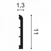 Плинтус Orac SX184 13x110x2000мм