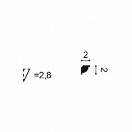 Плинтус Orac CX132 20x20x2000мм
