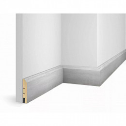 Плинтус МДФ Cosca decor WP07 Дуб Айсберг экошпон 80x16x2400мм