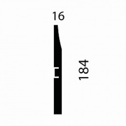 Плинтус МДФ под покраску Cosca decor AP25 184x16x2400мм