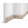 Плинтус МДФ Cosca decor WP07 Дуб Антик белый экошпон 80x16x2400мм