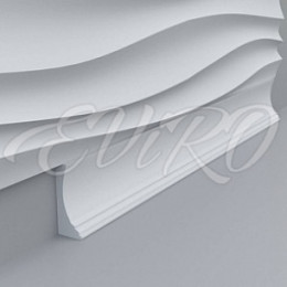 Карниз гипсовый EViRO Модель 1 без орнамента 100x38x980мм