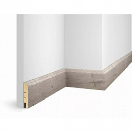 Плинтус МДФ Cosca decor WP07 Дуб Бархатный экошпон 80x16x2400мм
