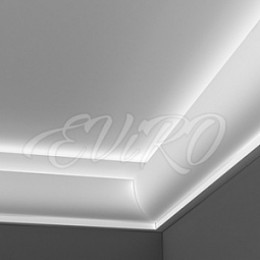 Карниз гипсовый EViRO Модель 1 под LED 126x122x1000мм