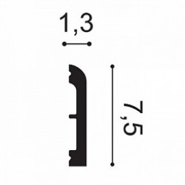 Плинтус Orac SX183 13x75x2000мм