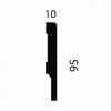 Плинтус МДФ под покраску Cosca decor AP73 95x10x2400мм