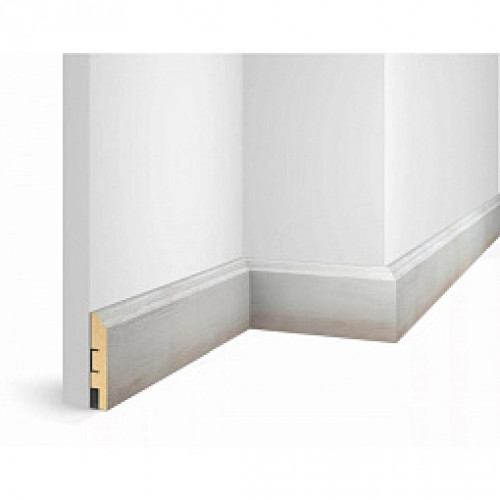 Плинтус МДФ Cosca decor WP07 Дуб Кремовый экошпон 80x16x2400мм
