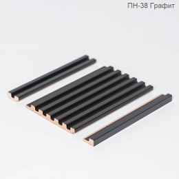 Реечная панель МДФ модель ПН-38 (4 цвета)