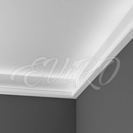 Карниз гипсовый EViRO Модель 19 под LED 55x55x1000мм