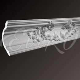 Карниз гипсовый EViRO Модель 1 с орнаментом 119x120x1000мм