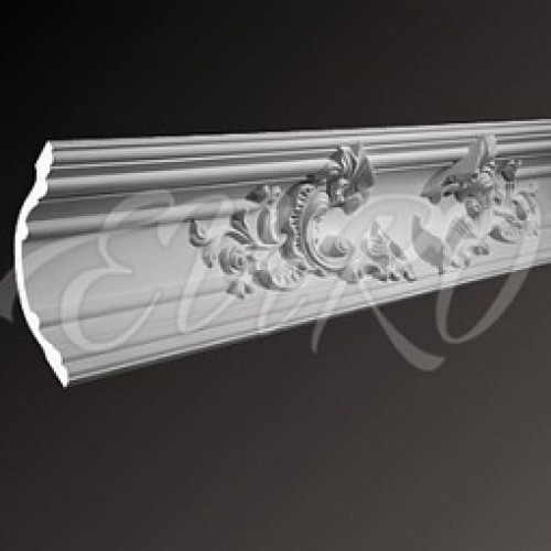 Карниз гипсовый EViRO Модель 1 с орнаментом 119x120x1000мм