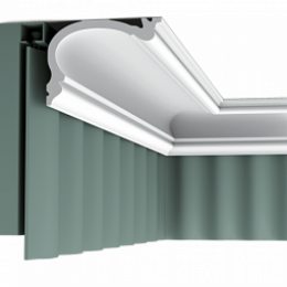 Карниз для штор под покраску Orac Decor C341(F) 88x122x2000мм