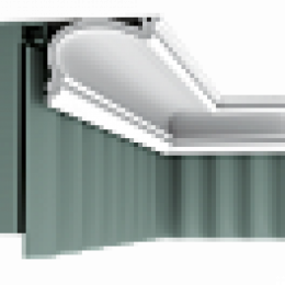 Карниз для штор под покраску Orac Decor C341(F) 88x122x2000мм