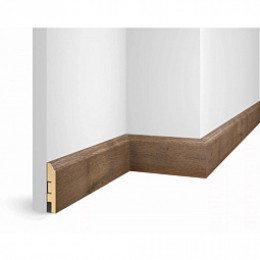 Плинтус МДФ Cosca decor WP07 Дуб Муссон экошпон 80x16x2400мм