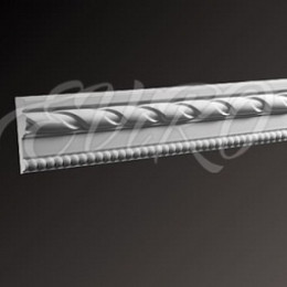 Молдинг гипсовый EViRO Модель 12 с орнаментом 66x18x1000мм