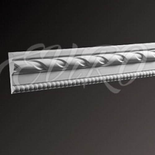 Молдинг гипсовый EViRO Модель 12 с орнаментом 66x18x1000мм