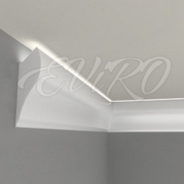 Карниз гипсовый EViRO Модель 17 под LED 185x58x1000мм