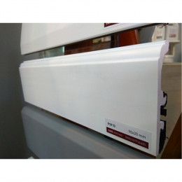 Плинтус ПВХ белый Arbiton Vega P0910 90x20x2400мм