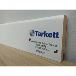 Плинтус Tarkett Белоснежный 60x16x2400мм
