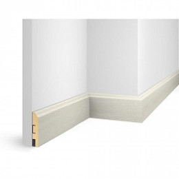 Плинтус МДФ Cosca decor EP07 Груша белая NanoFlex 80x16x2400мм
