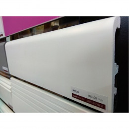 Плинтус ПВХ белый Arbiton Vega P1020 100x20x2400мм