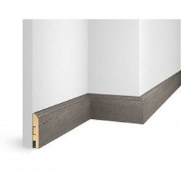 Плинтус МДФ Cosca decor EP07 Дуб Сицилия NanoFlex 80x16x2400мм